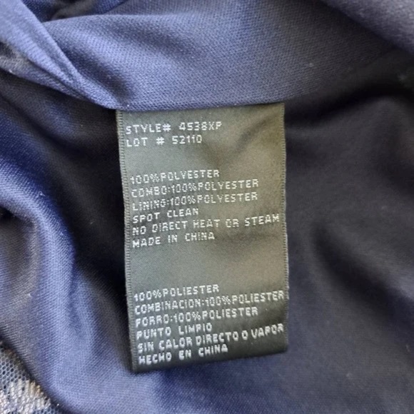 Xscape NWT Off-the-Shoulder Short Sleeve Embroidered Floral, 14W - Picture 8 of 11